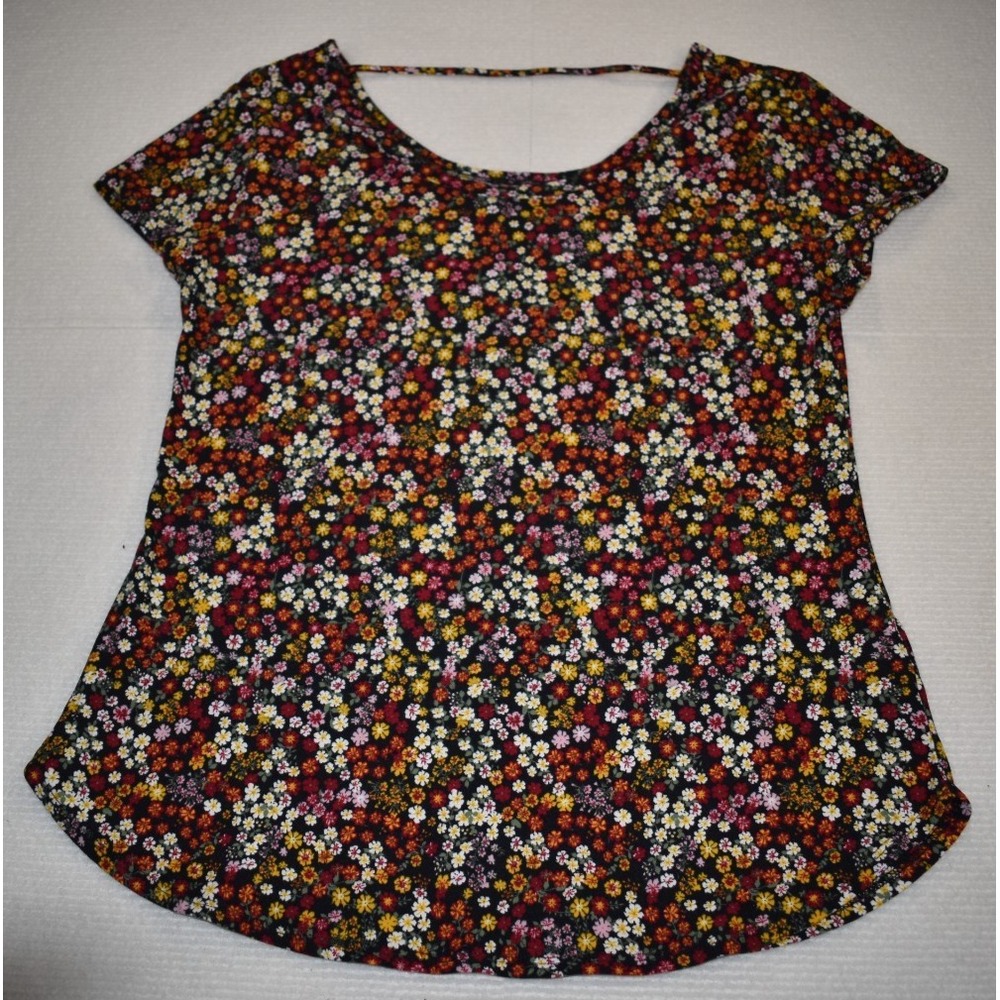 No Boundaries Women's Juniors XL Floral Blouse Shirt 109